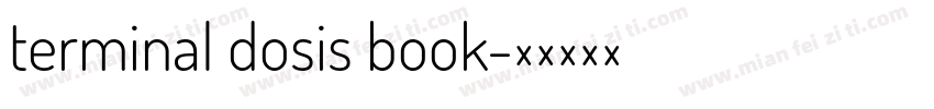 terminal dosis book字体转换